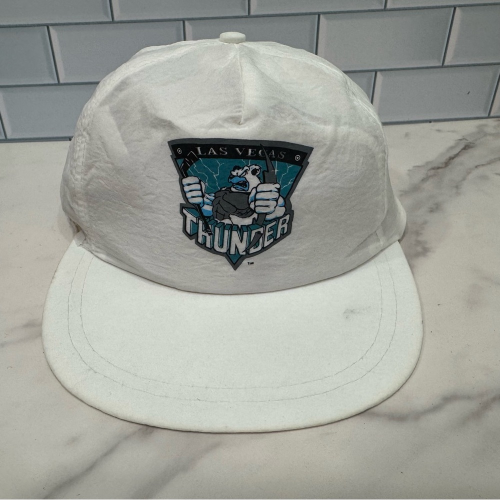 Vintage 90s Las Vegas Thunder Minor League Hockey Team Promotional Hat Unisex